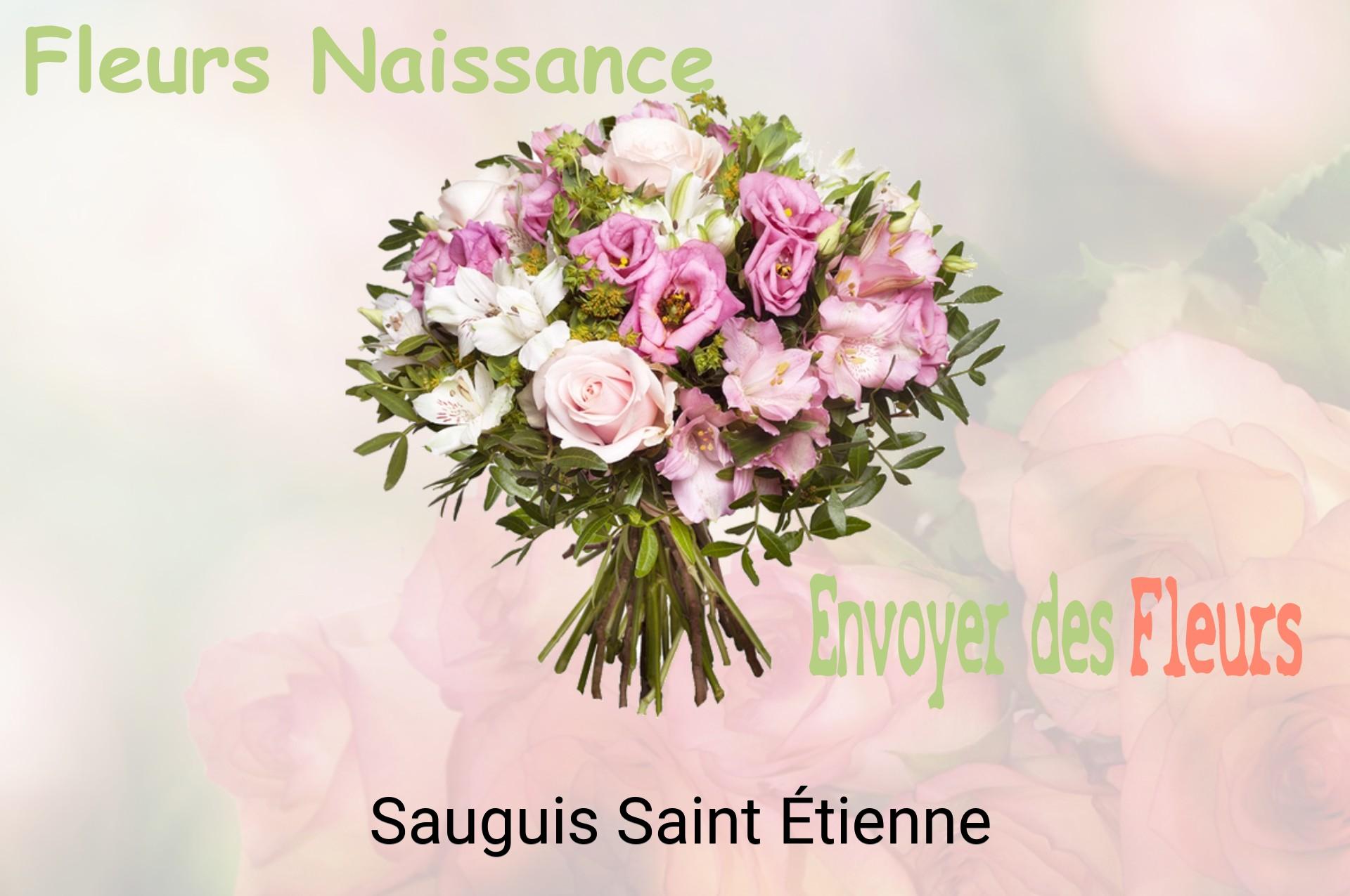 Bouquet de fleurs de naissance livré à Sauguis-Saint-Étienne